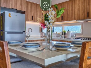 Condo, 1 King Bed with Sofa bed, Balcony, Ocean View (Harbor 171 Unit 1009) | 1 bedroom, individually decorated, individually furnished, bed sheets - New Oceanview Condo With Beach - Pools - Gym (Puerto Vallarta)