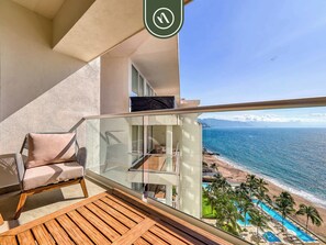 Apartment, 1 King Bed with Sofa bed, Kitchen, Ocean View (Harbor 171 Torre Norte 1009) | Property grounds - New Oceanview Condo With Beach - Pools - Gym (Puerto Vallarta)