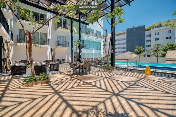 Pool - Cozy 1Br Apt - Pool - Gym - 2 Min to the Beach (Bucerías)