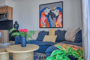 Appartement, 1 lit double, cuisine, vue sur l’océan (Life Bucerias 412) | Aire de séjour
