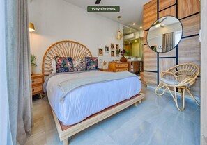 Apartment, 1 Double Bed, Kitchen, Ocean View (Life Bucerias 412) | 1 bedroom, individually decorated, individually furnished, bed sheets - Cozy 1Br Apt - Pool - Gym - 2 Min to the Beach (Bucerías)