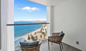 Studio, 1 King Bed with Sofa bed, Balcony, Ocean View (Harbor 171 Torre Norte 1210) | View from room - Amazing Studio With Oceanview - Pool - Beach - Gym (Puerto Vallarta)