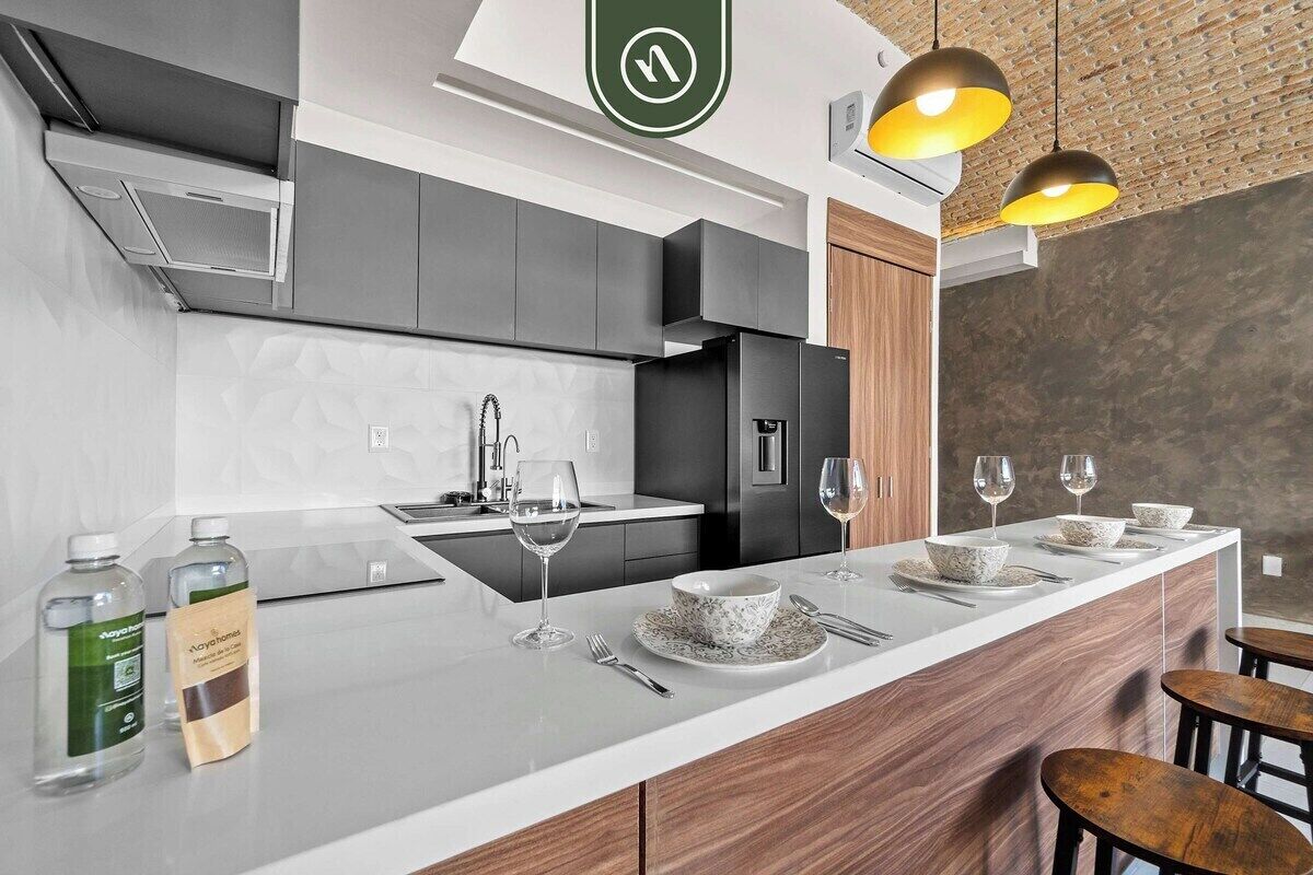 Appart'hôtel, plusieurs lits, accès piscine, vue piscine (Bliss 450 2 - 5) | Cuisine privée