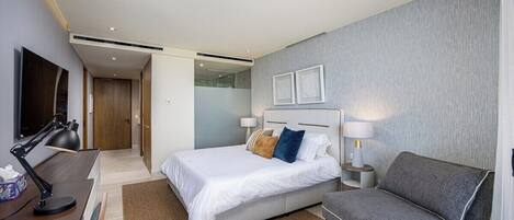 Suite estudio, 1 cama King size, balcón (MIO RESIDENCES 306 C- Studio) | 1 habitación, decoración personalizada y muebles diferentes