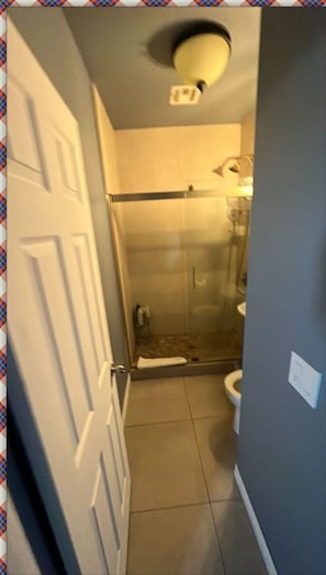 Hair dryer, towels