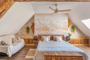 1 غرفة نوم ومكواة/لوح كي وواي فاي وملاءات أسرّة