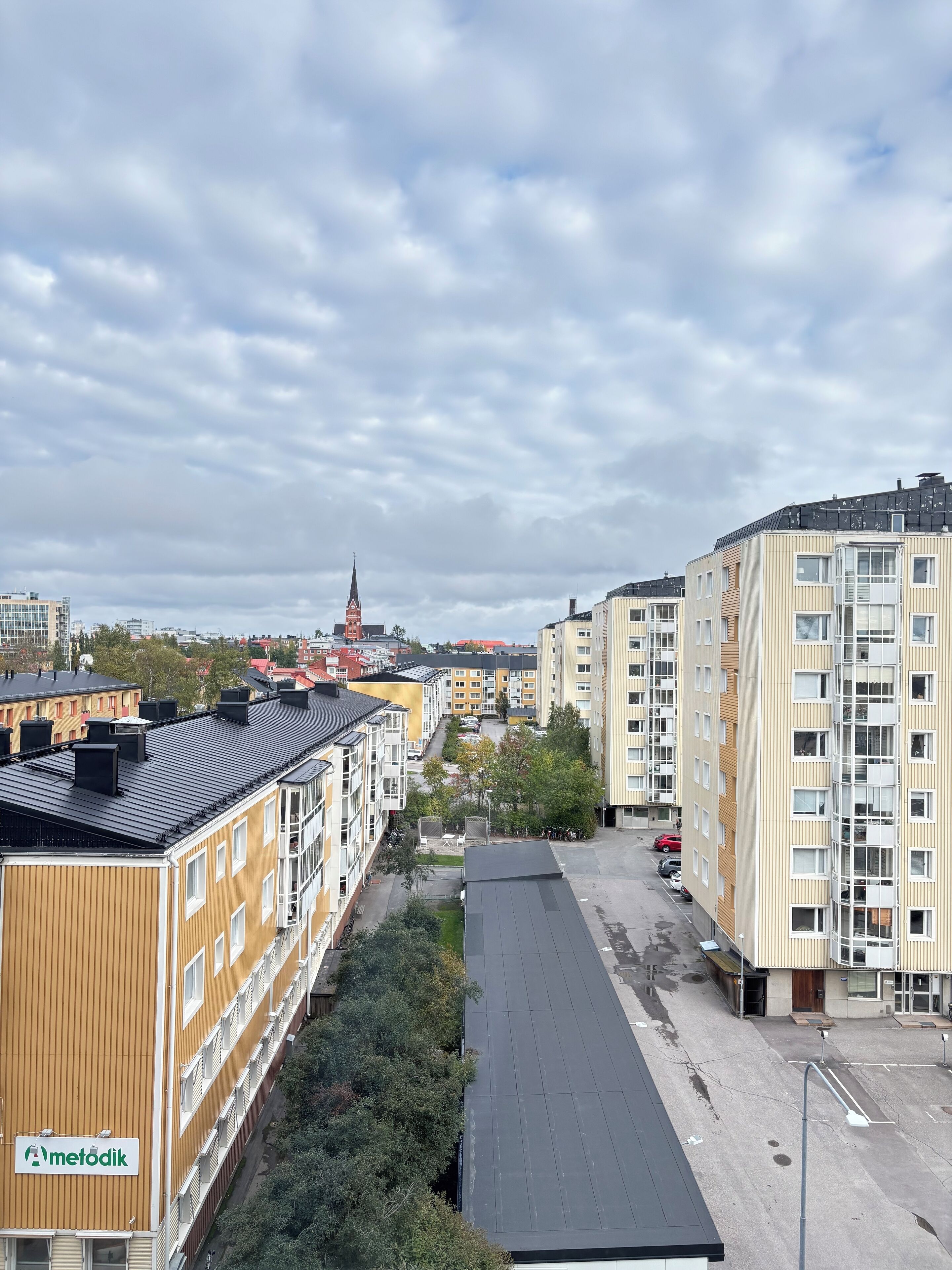 Stadsutsikt från boendet