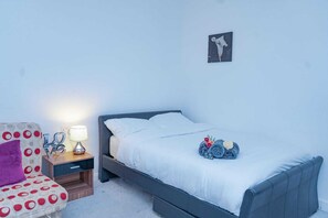 1 bedroom, iron/ironing board, Internet, bed sheets