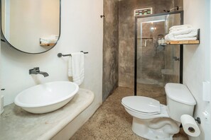 Towels, soap, toilet paper