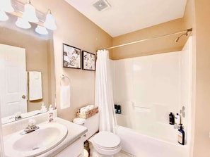 Shower, hair dryer