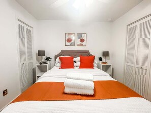 2 dormitorios, tabla de planchar con plancha, wifi y ropa de cama