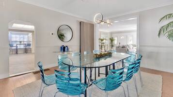 Luxury Villa, Multiple Bedrooms, Private Pool, Pool View | Dining room