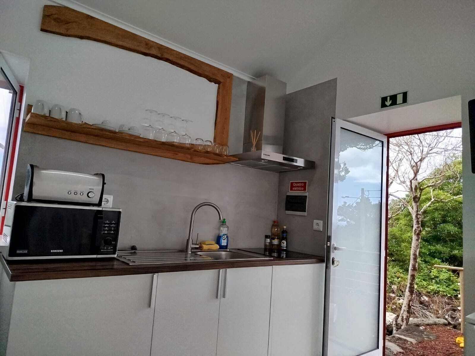 Standaard villa, 1 slaapkamer, hot tub, aan het zwembad | Privékeuken | Een koelkast, een magnetron, een oven, een kookplaat