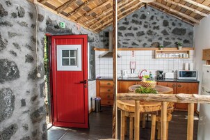 Standard Villa, 2 Bedrooms, Pool Access, Garden Area | Private kitchen | Fridge, microwave, oven, stovetop