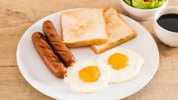 Free daily full breakfast