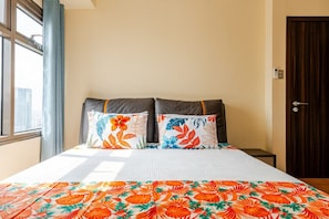 3 habitaciones y ropa de cama