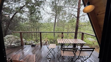 Superior Chalet, Balcony, Mountain View | Terrace/patio