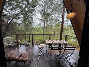 Superior Chalet, Balcony, Mountain View | Terrace/patio