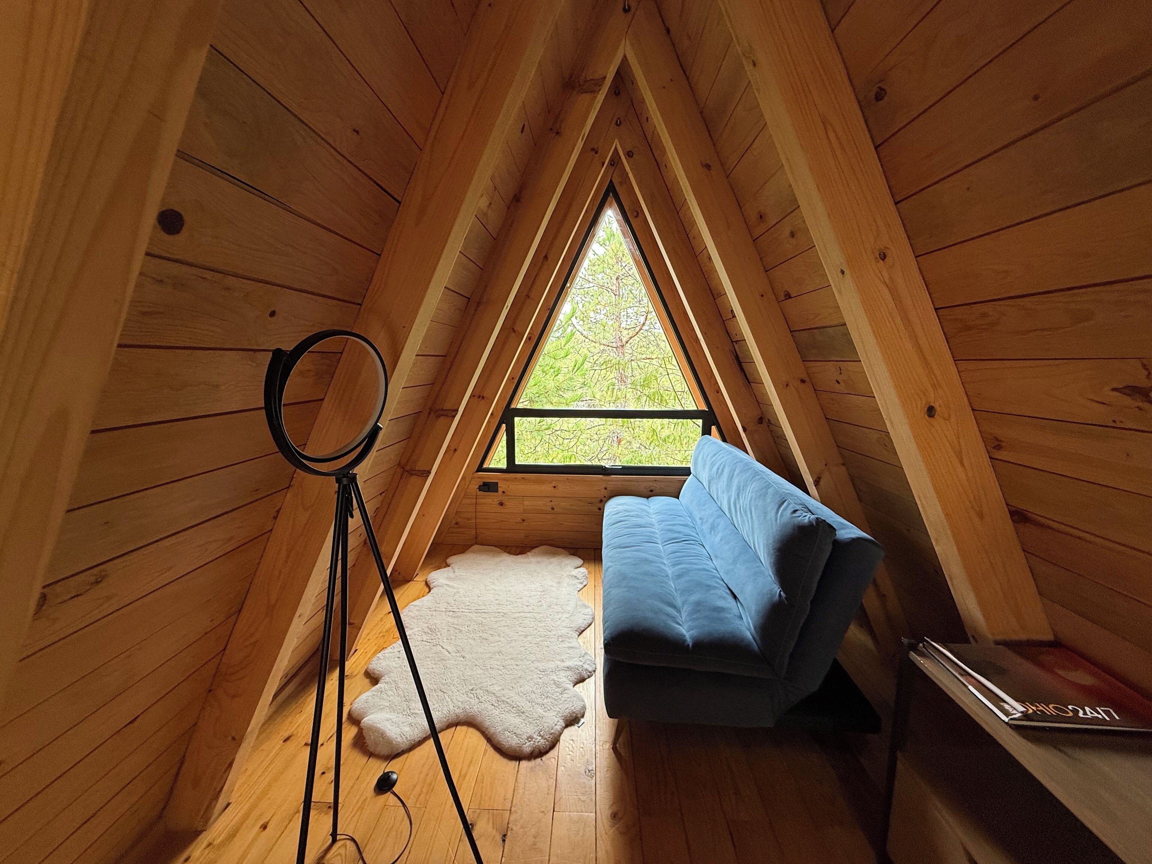 Nhà gỗ Superior, ban công, quang cảnh núi