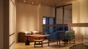 Sala de estar en el lobby