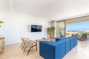 Apartment, Multiple Beds, Balcony, Ocean View (Mistiq 320) | Living area - Luxury 2 BR Condo - Oceanview Pool - Gym (Cabo San Lucas)