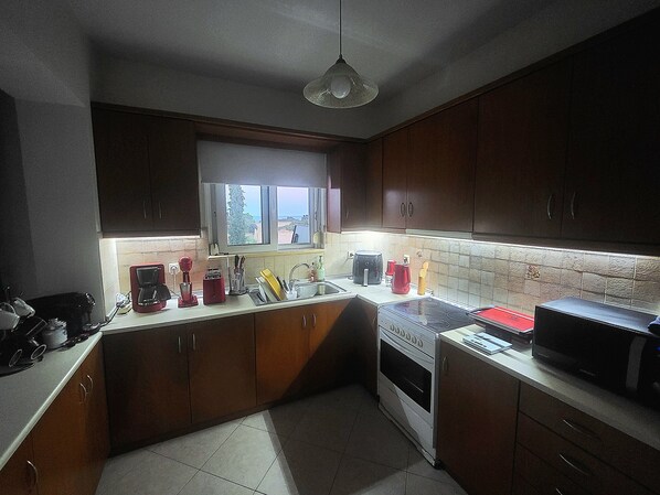 Villa, Sea View | Private kitchen