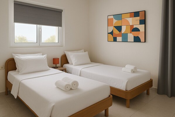 Villa, Sea View | Egyptian cotton sheets, premium bedding, down comforters