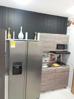 Studio Confort, vue plage | Cuisine privée | Mini réfrigérateur, micro-ondes