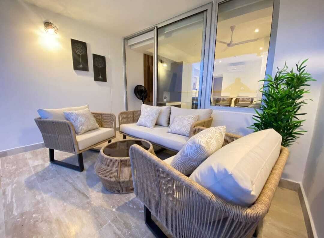 Vierpersoonskamer, uitzicht op lagune | Balkon