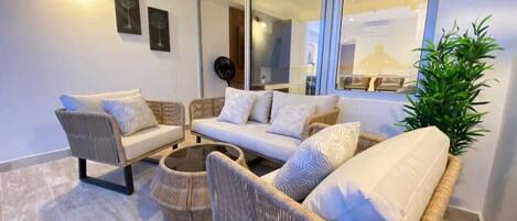 Chambre Quadruple, vue lagon | Balcon