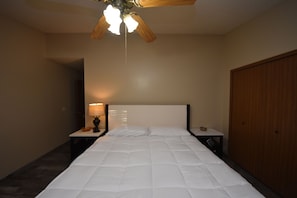 Desk, free WiFi, bed sheets