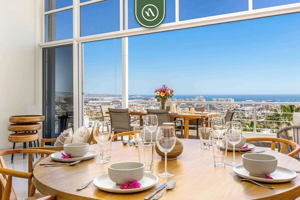 Dining - Brand New 3 BR Penthouse - Oceanview Rooftop Pool (Cabo San Lucas)