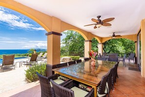 Outdoor dining - Playa Hermosa Hillside Villa • 5BR • Sleeps 12 • Infinity Pool & Bay View • Casa Ilan Ilan (Playa Hermosa)