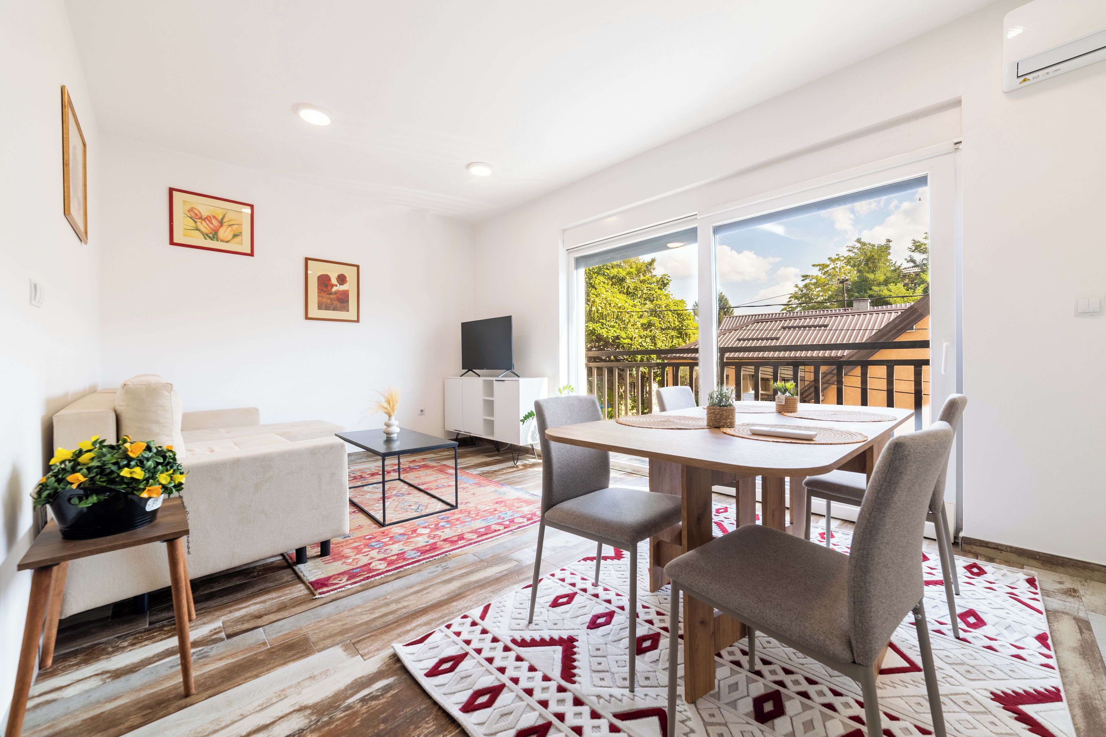 Appartement Luxe, vue ville | Coin séjour