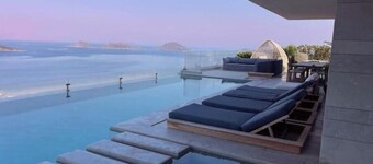 Charming Sunset with Islands and Aegean View