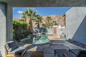 Outdoor pool - The Grey House, A Modern Pool Home in La Quinta (La Quinta)