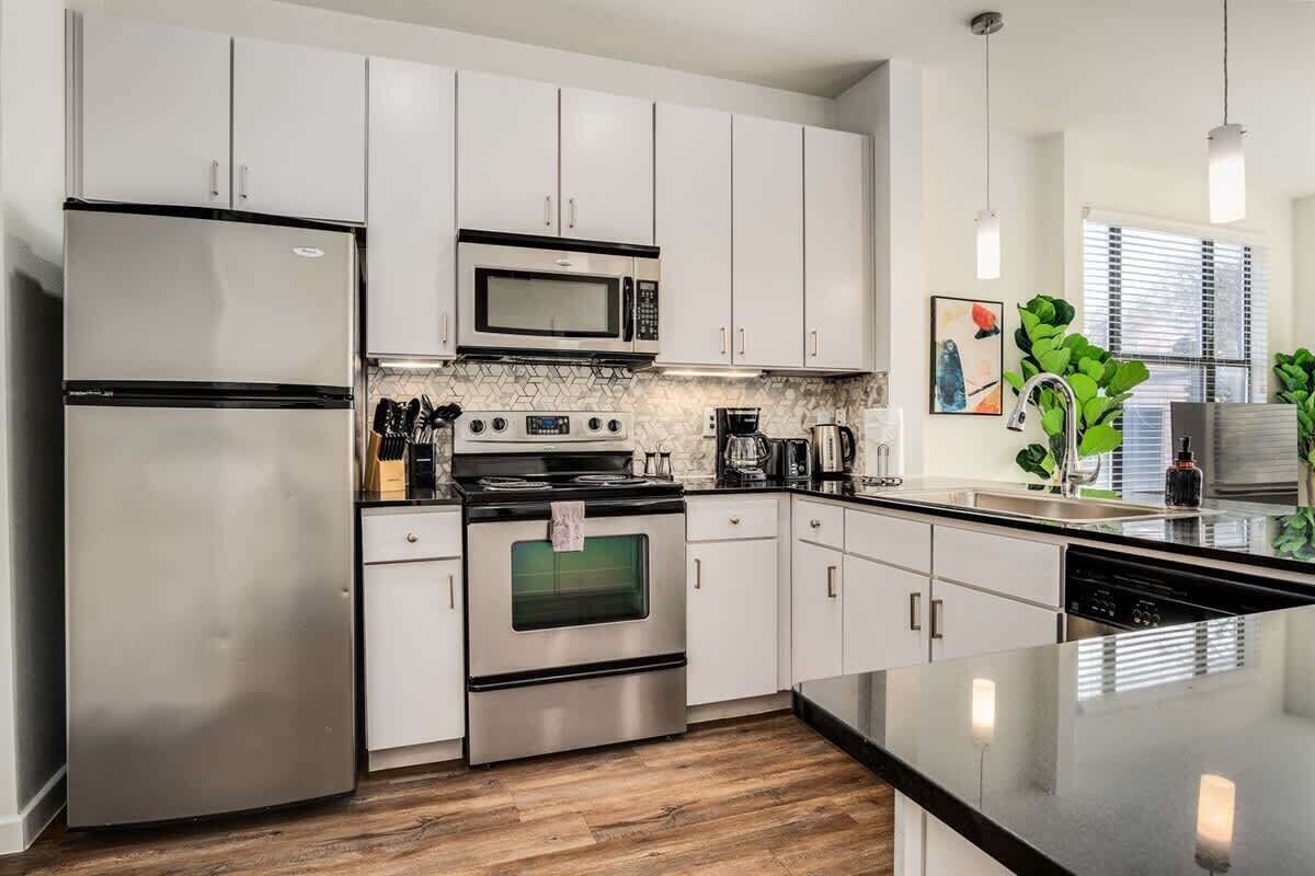 สแตนดาร์ดอพาร์ทเมนท์, 1 ห้องนอน (Apartment) | ครัวส่วนตัว | ตู้เย็นขนาดใหญ่, ไมโครเวฟ, เตาประกอบอาหาร, เครื่องล้างจาน