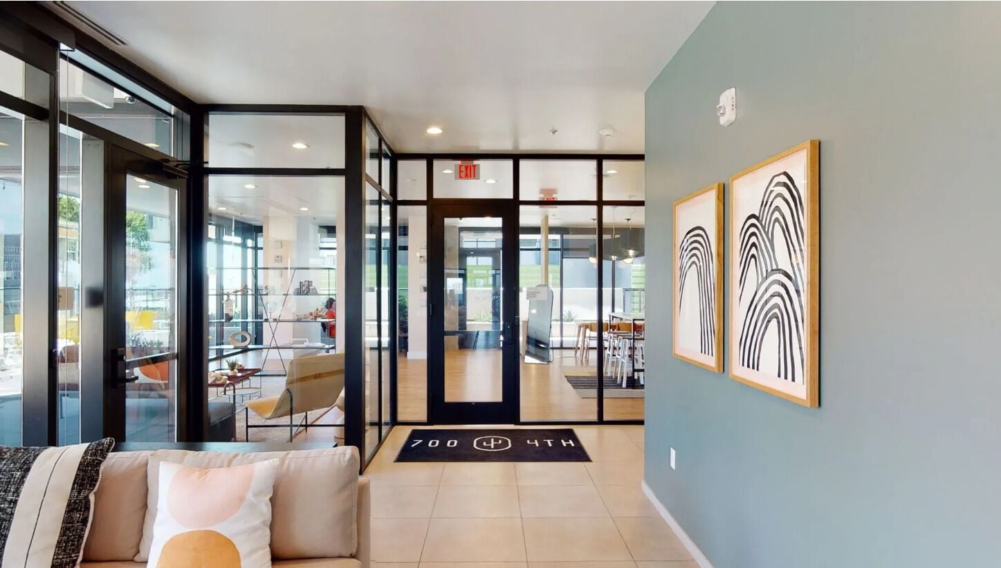 Interior entrance