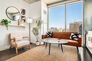 Standard Apartment (Apartment) | Living area | 50-inch Smart TV with digital channels