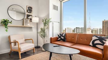 Standard Apartment (Apartment) | Living area | 50-inch Smart TV with digital channels