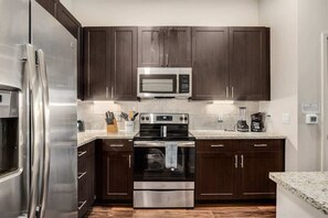 Standardlejlighed - 1 soveværelse (Apartment) | Privat køkken | Kaffe-/temaskine