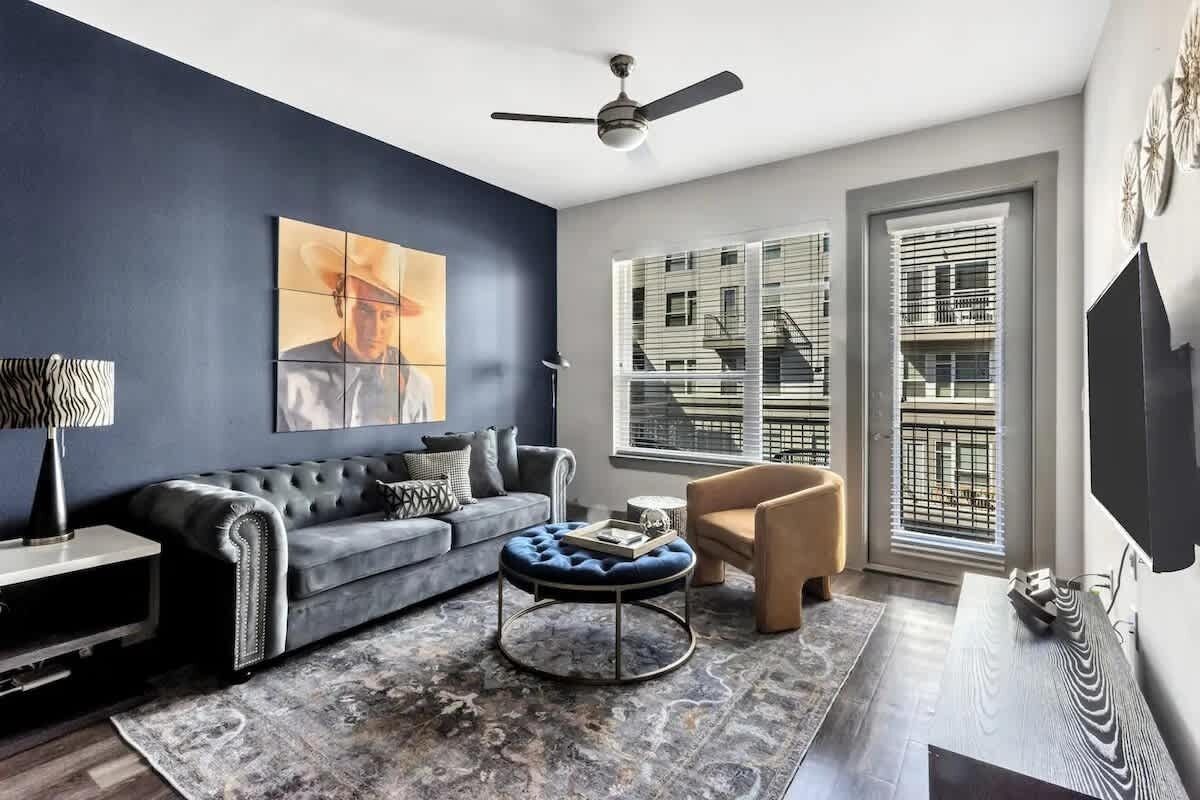 Standard Apartment, 1 Bedroom (Apartment) | Living area | 50-inch Smart TV with digital channels