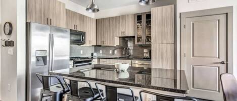 Standard Apartment, 2 Bedrooms (Apartment) | Private kitchen | Full-size fridge, microwave, dishwasher, coffee/tea maker