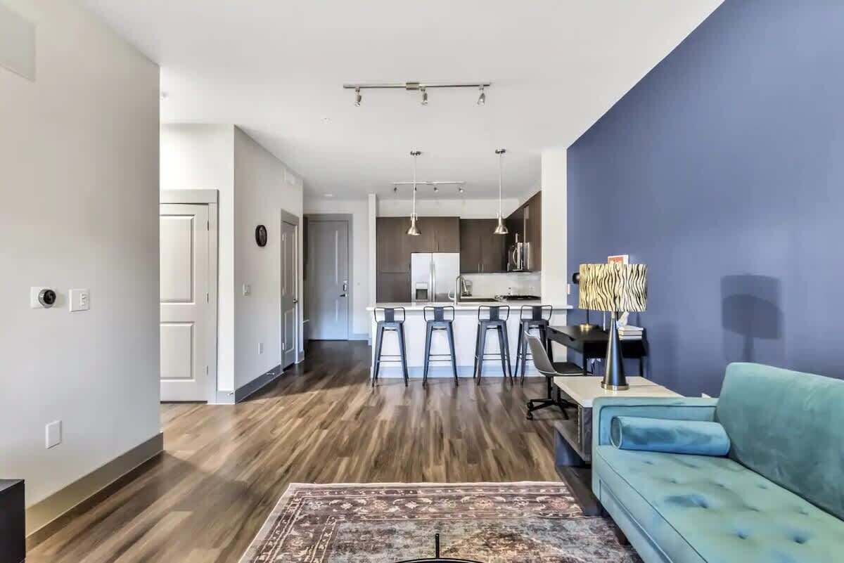 Standard Apartment, 1 Bedroom (Apartment) | Living area | 50-inch Smart TV with digital channels