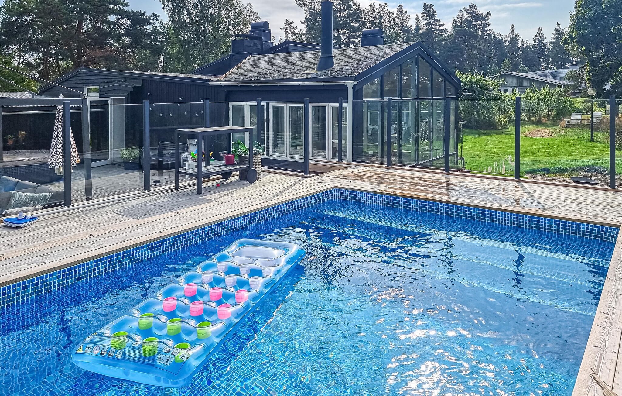 Una piscina riscaldata