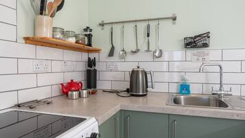 Fridge, microwave, dishwasher, highchair