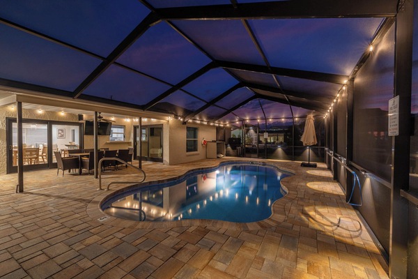 A heated pool