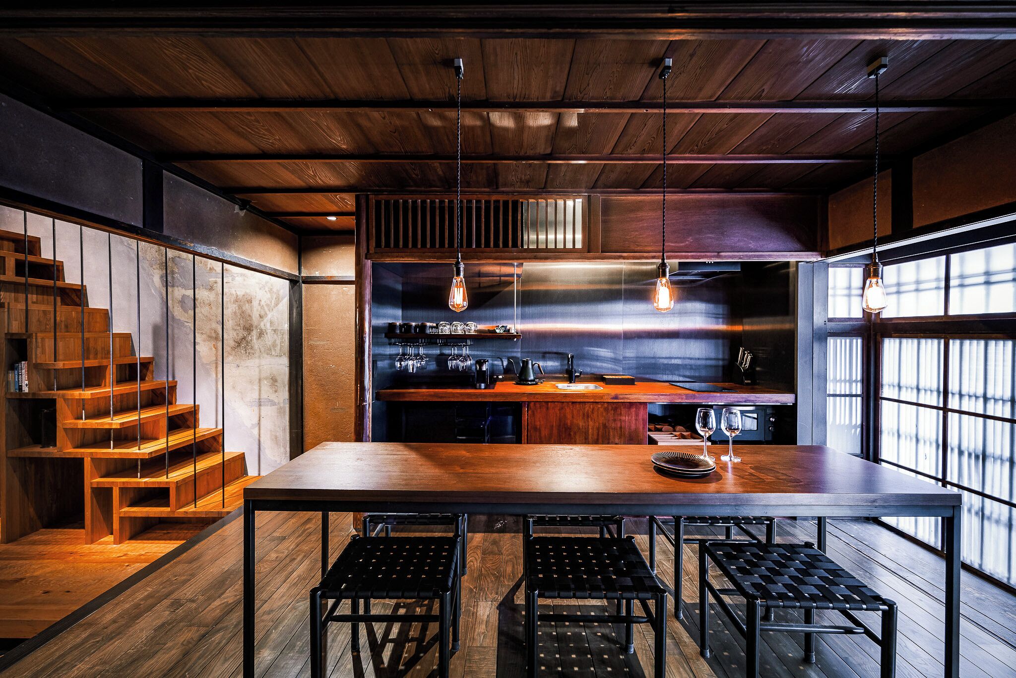 Maison mitoyenne, balcon | Coin cuisine privé