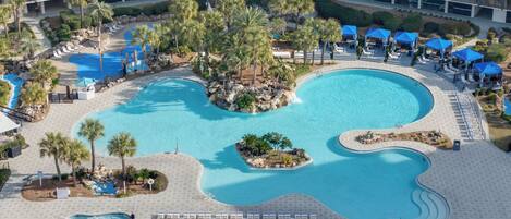 Een verwarmd zwembad