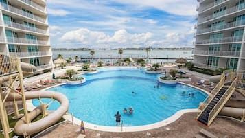Indoor pool, a heated pool